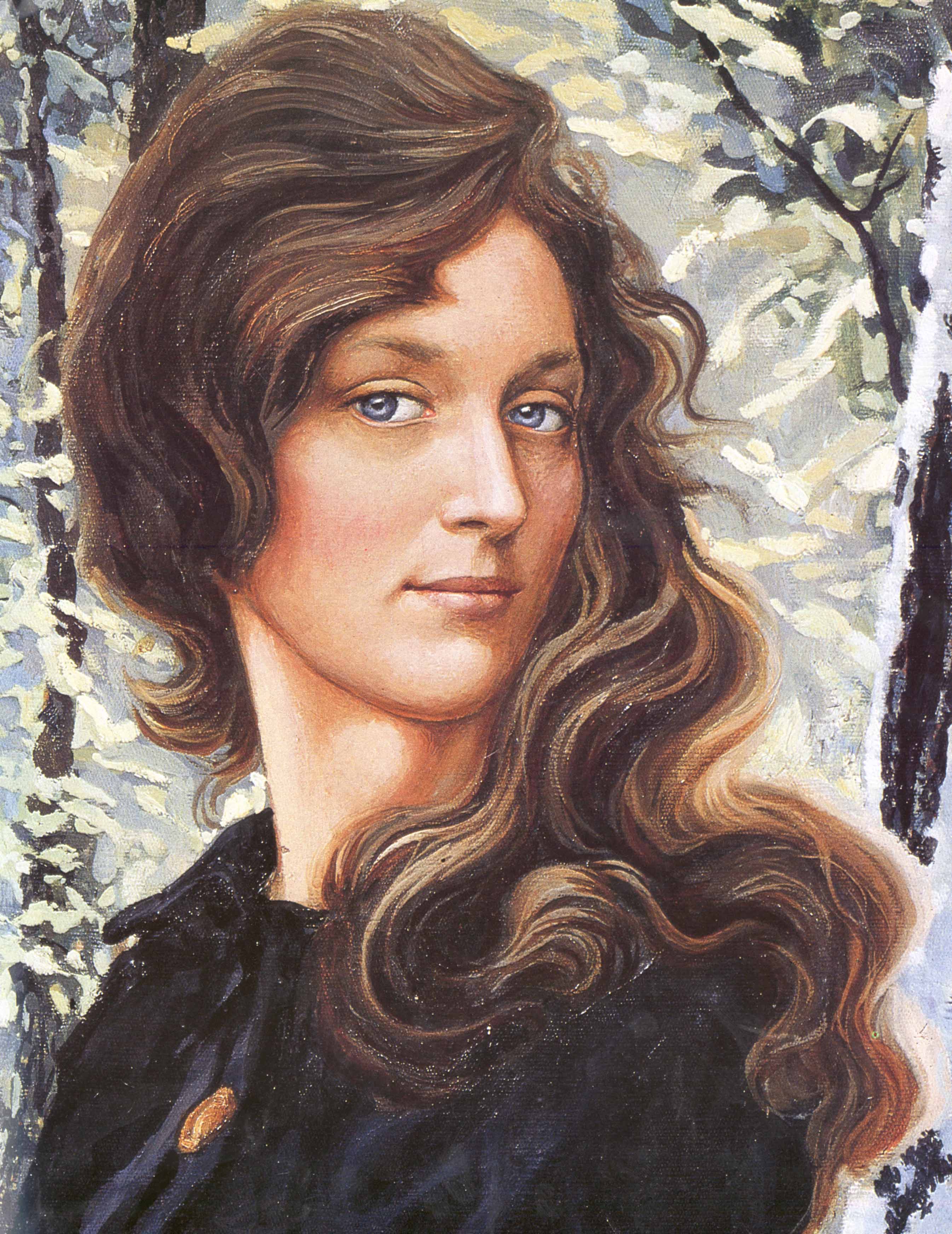 Портрет сестры Людмилы (фрагмент)